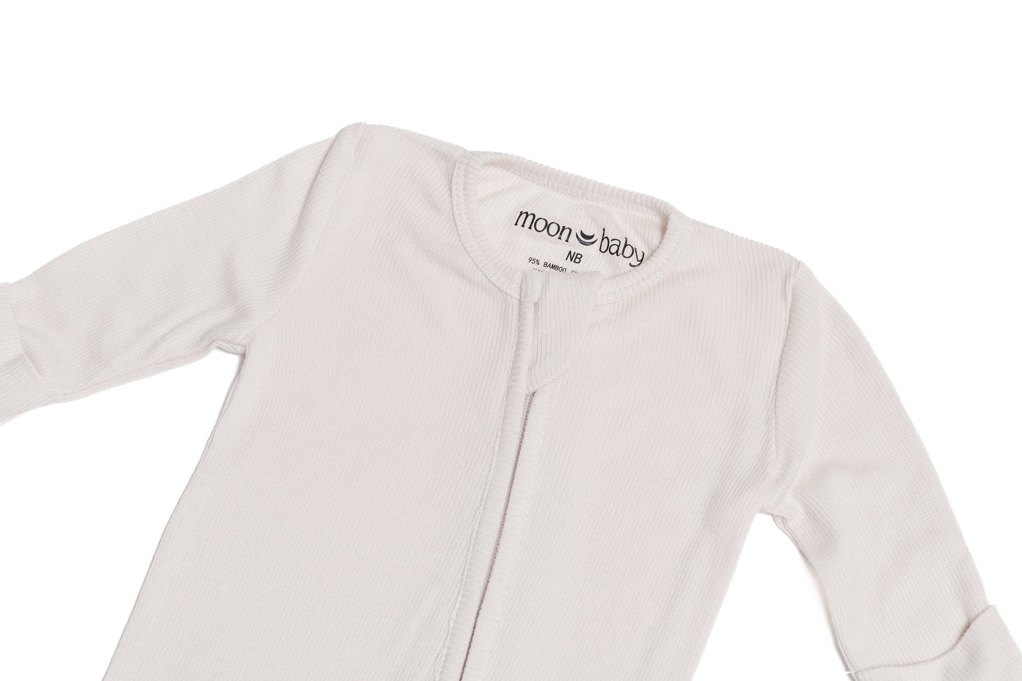 Ribbed Bamboo Romper - Butter Cream