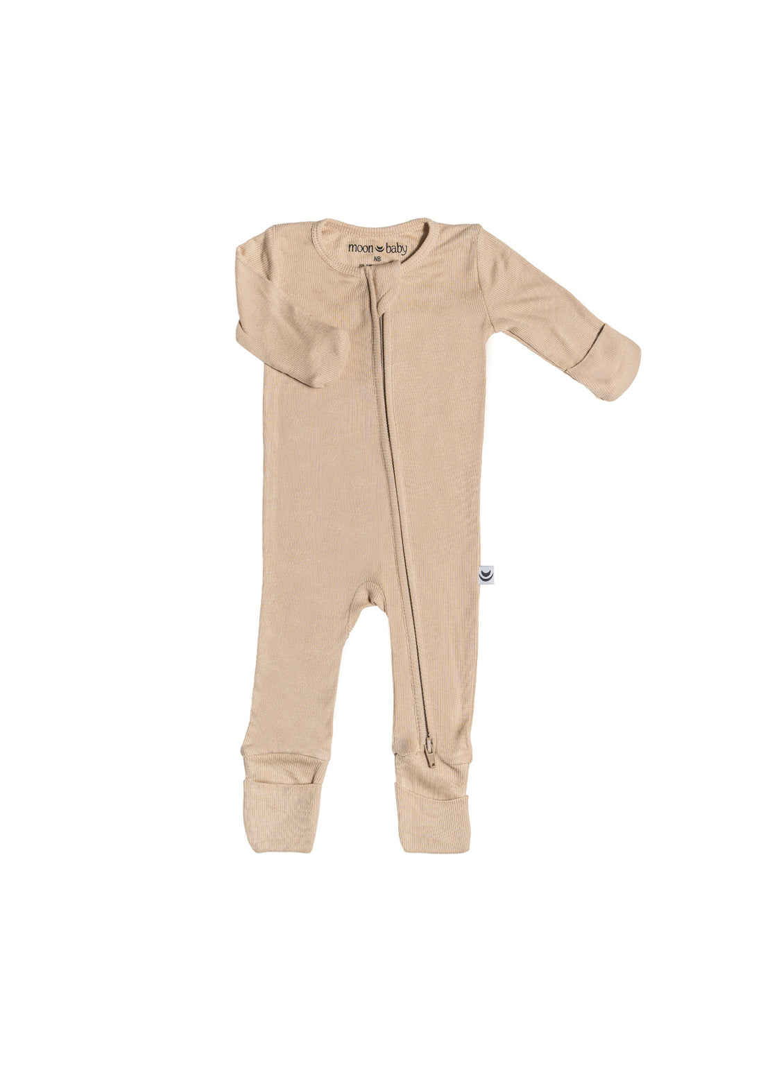 Ribbed Bamboo Romper - Desert Sand