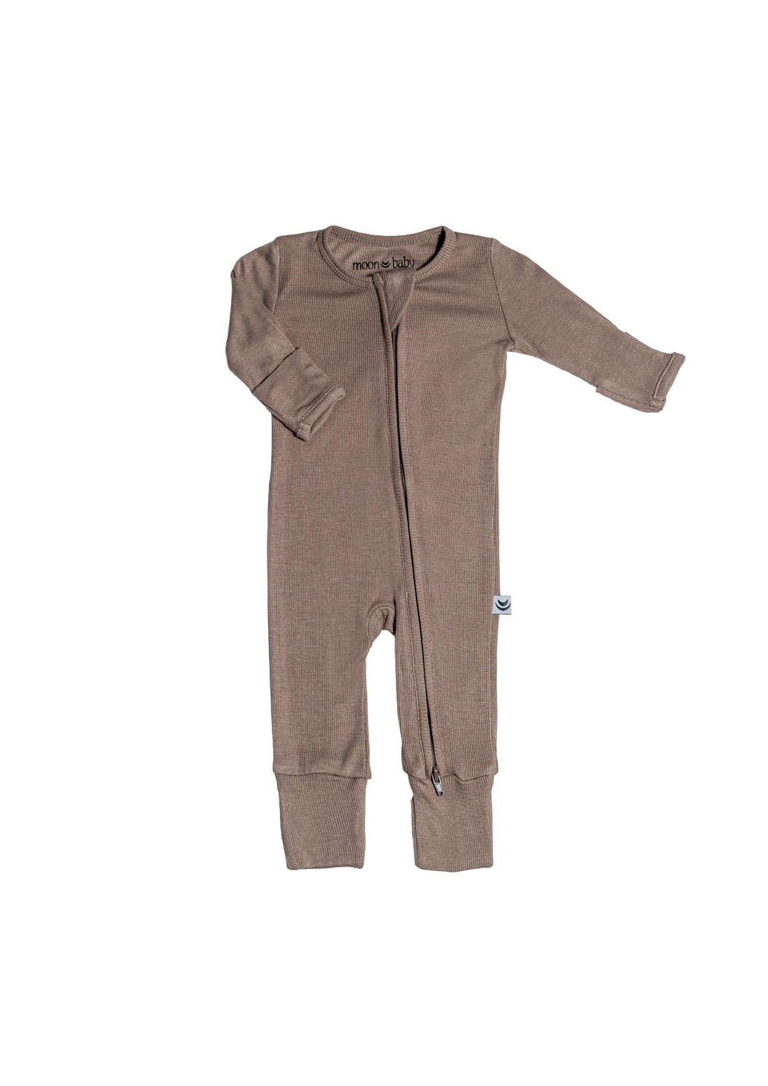 Ribbed Bamboo Romper - Dusted Coco