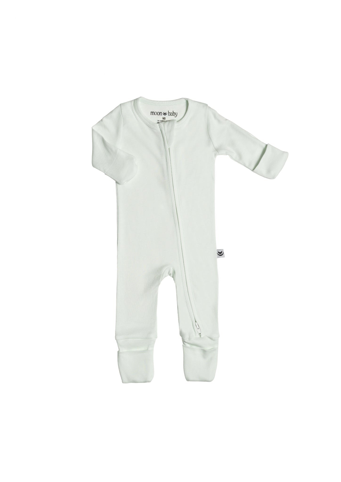 Organic Cotton Bamboo Romper - Morning Mist