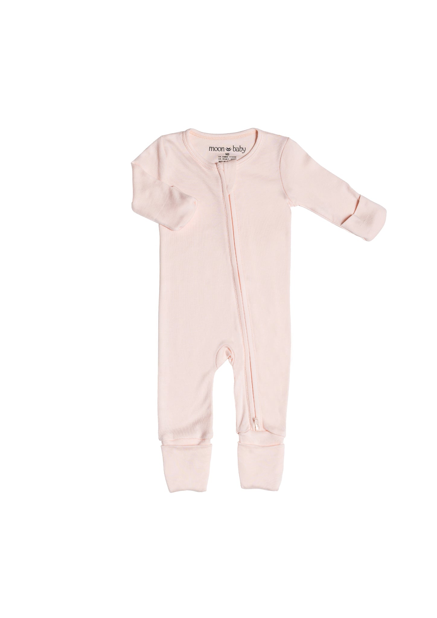 Organic Cotton Bamboo Romper - Pale Dahlia