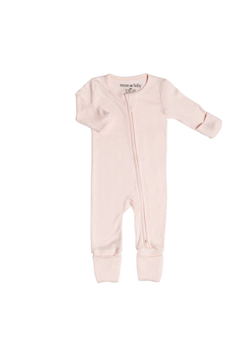 Organic Cotton Bamboo Romper - Pale Dahlia