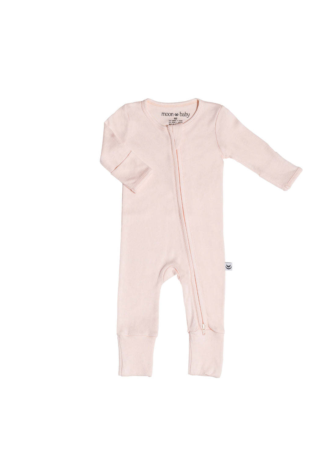 Organic Cotton Bamboo Romper - Pale Dahlia