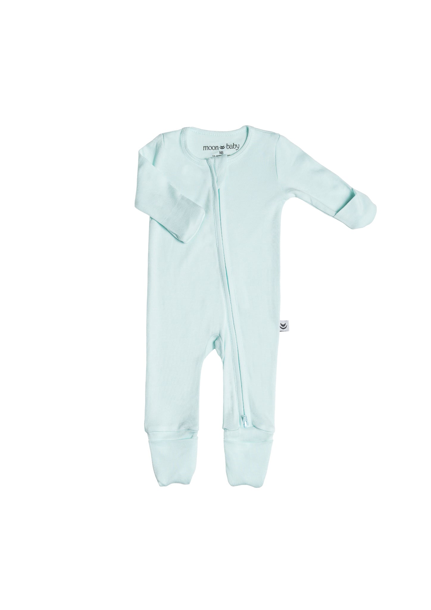 Organic Cotton Bamboo Romper - Serene Blue