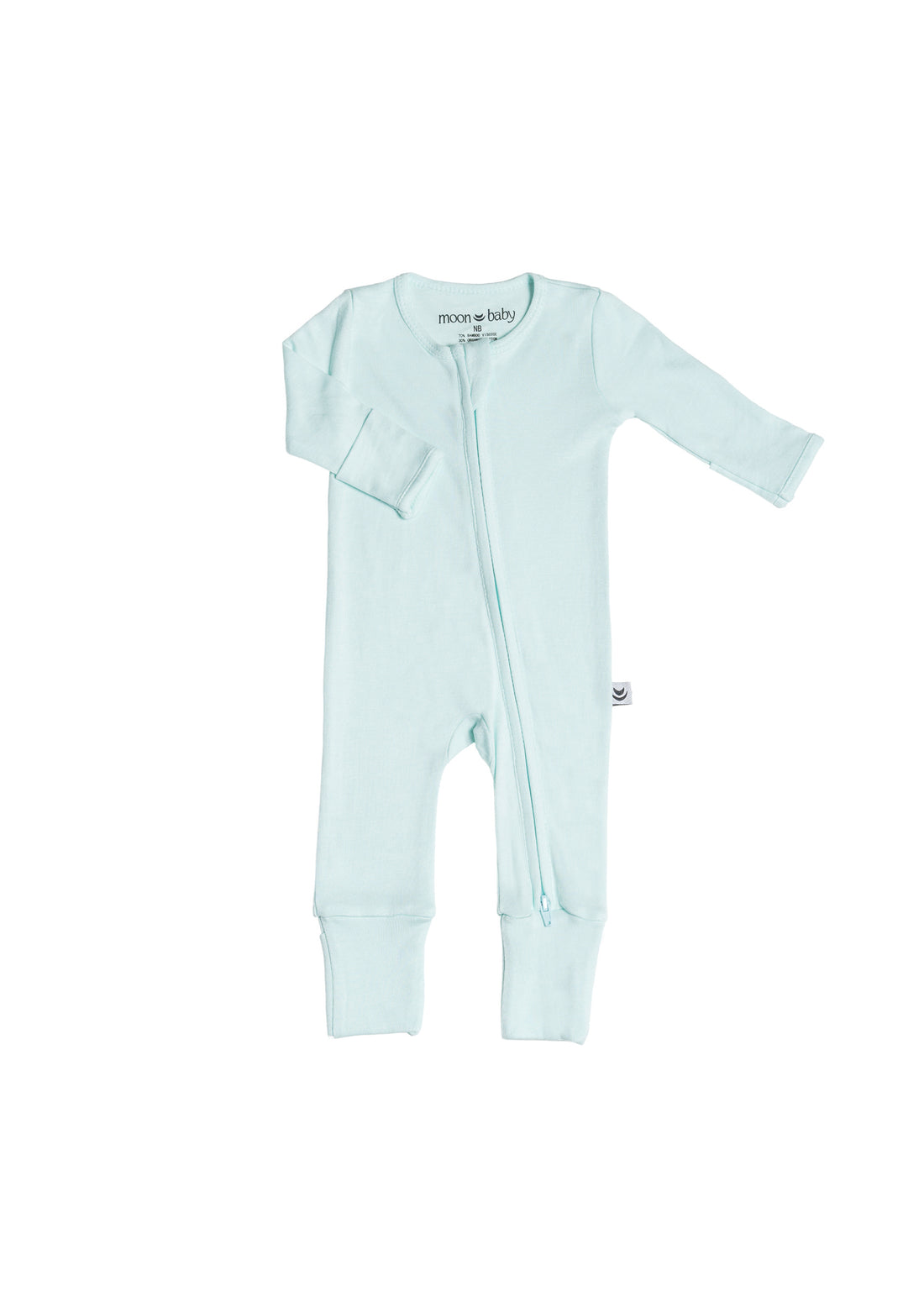 Organic Cotton Bamboo Romper - Serene Blue