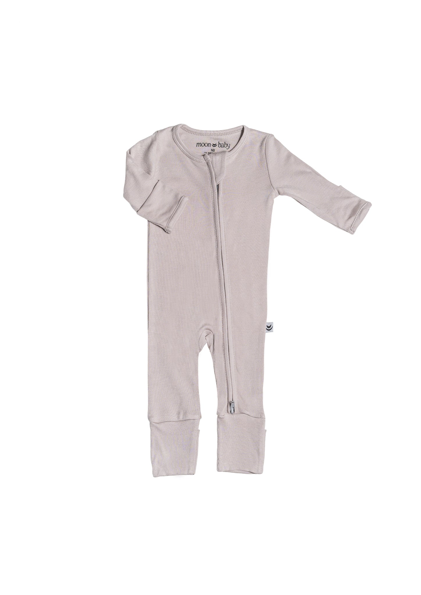 Organic Cotton Bamboo Romper - Winter Grey