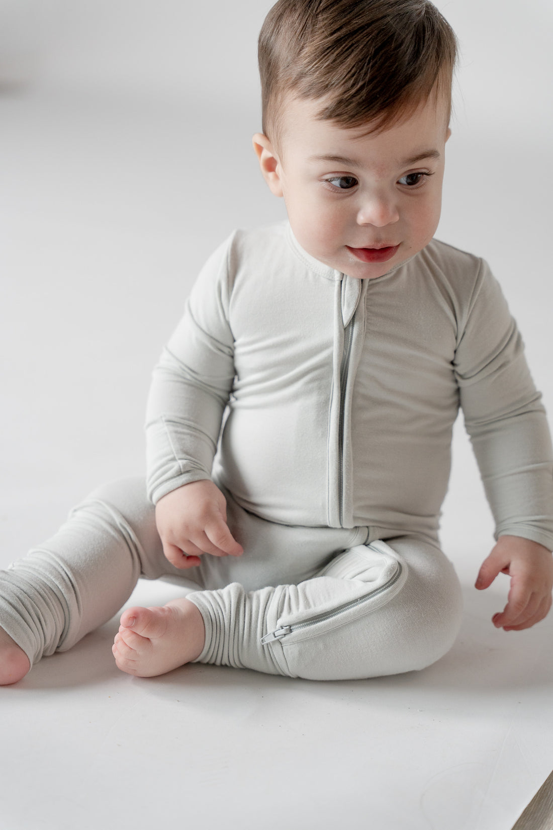 Bamboo Romper - Nordic Mist