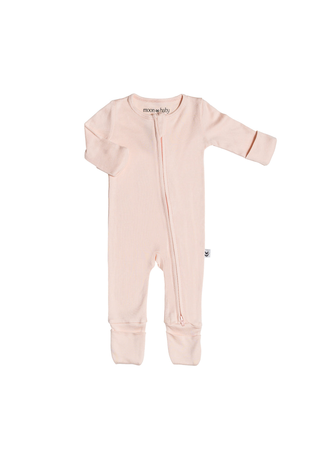 Organic Cotton Bamboo Romper - Ivory Blush